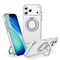 Clear Magnetic Case with Ring Stand for various Apple iPhone 17, 16, 15 Models, Fit for MagSafe, Shock Absorption Bumper, Soft Flexible TPU, Shock Resistant, Fingerprint Resistant, Protection